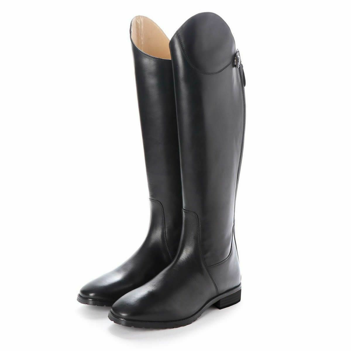 美品】LA VALCHE ねだら 乗馬用ロングブーツ 黒 レザー