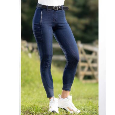 HKM アルバ デニムキュロット フルグリップ レディース | JODHPURS (ジョッパーズ) 乗馬用品＆ライフスタイル