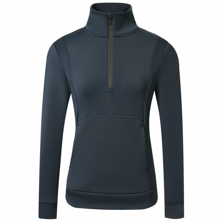 Covalliero '25-26AWコレクション ウエストシェイプ ジップセーター