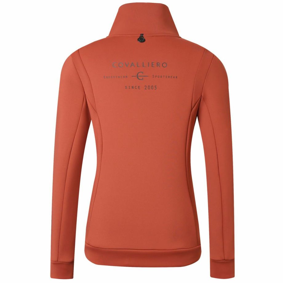 Covalliero '25-26AWコレクション ウエストシェイプ ジップセーター